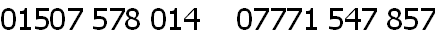 01507 578 014    07771 547 857